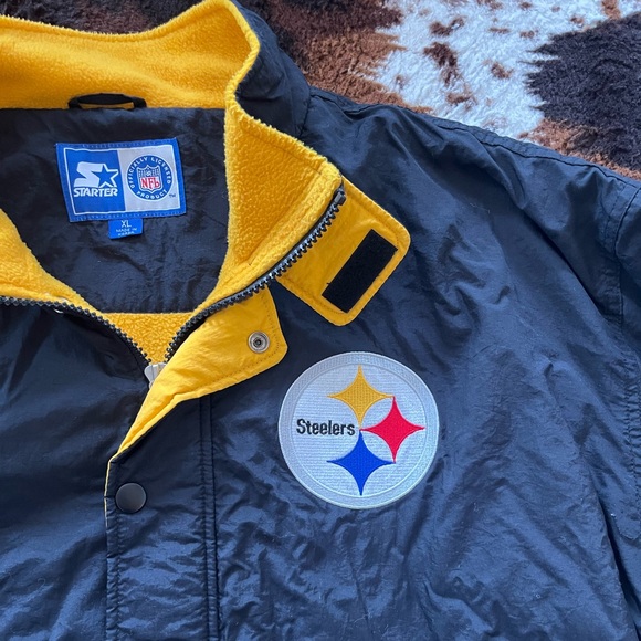 Rare VTG Deadstock Pittsburgh Steelers starter jacket windbreaker bomber - Picture 2 of 4